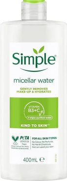 Мицеллярная вода Simple Kind To Skin 400 мл фото 2