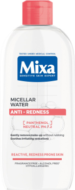 Мицеллярная вода Mixa Anti-Redness для чувствительной кожи лица 400 мл фото 2