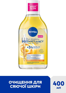 Міцелярна вода Nivea освітлююча 400 мл фото 1