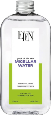 Мицеллярная вода ELEN cosmetics для жирной и комбинированной кожи 100 мл