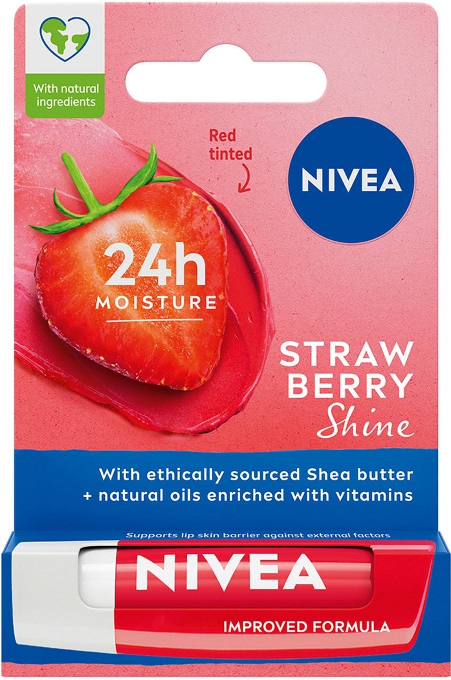 Бальзам-догляд для губ NIVEA Strawberry Shine 4.8 г