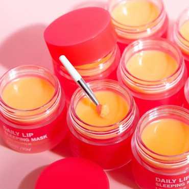 Маска для губ FarmStay Daily Lip Sleeping Mask Red Propolis ночная с красным прополисом 20 г фото 5