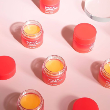 Маска для губ FarmStay Daily Lip Sleeping Mask Red Propolis ночная с красным прополисом 20 г фото 6