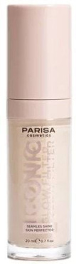 Тональна основа флюїд PARISA Iconic Glow Filter 602 Icy fair 20 мл фото 3