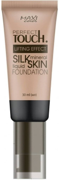 Тональный крем для лица MAXI Color Perfect Touch Silk Skin оттенок 02 Кремово-персиковый 30 мл фото 2