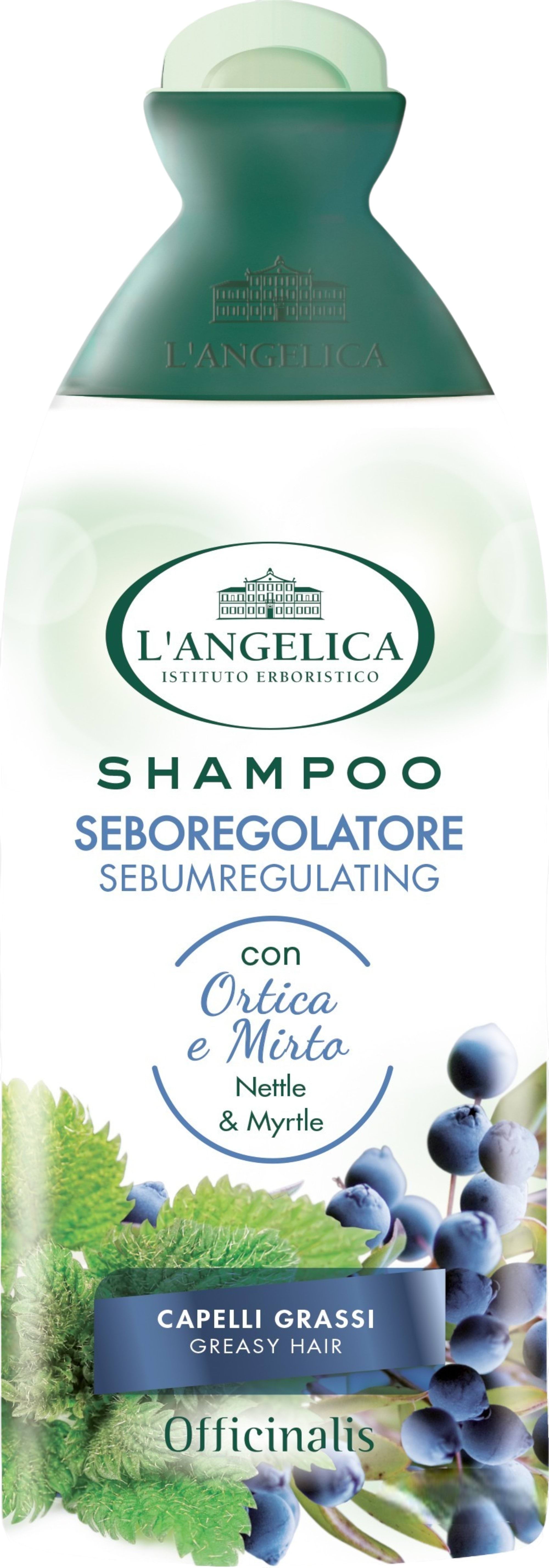 Шампунь L'Angelica Officinalis для жирного волосся себорегулюючий 250 мл 1