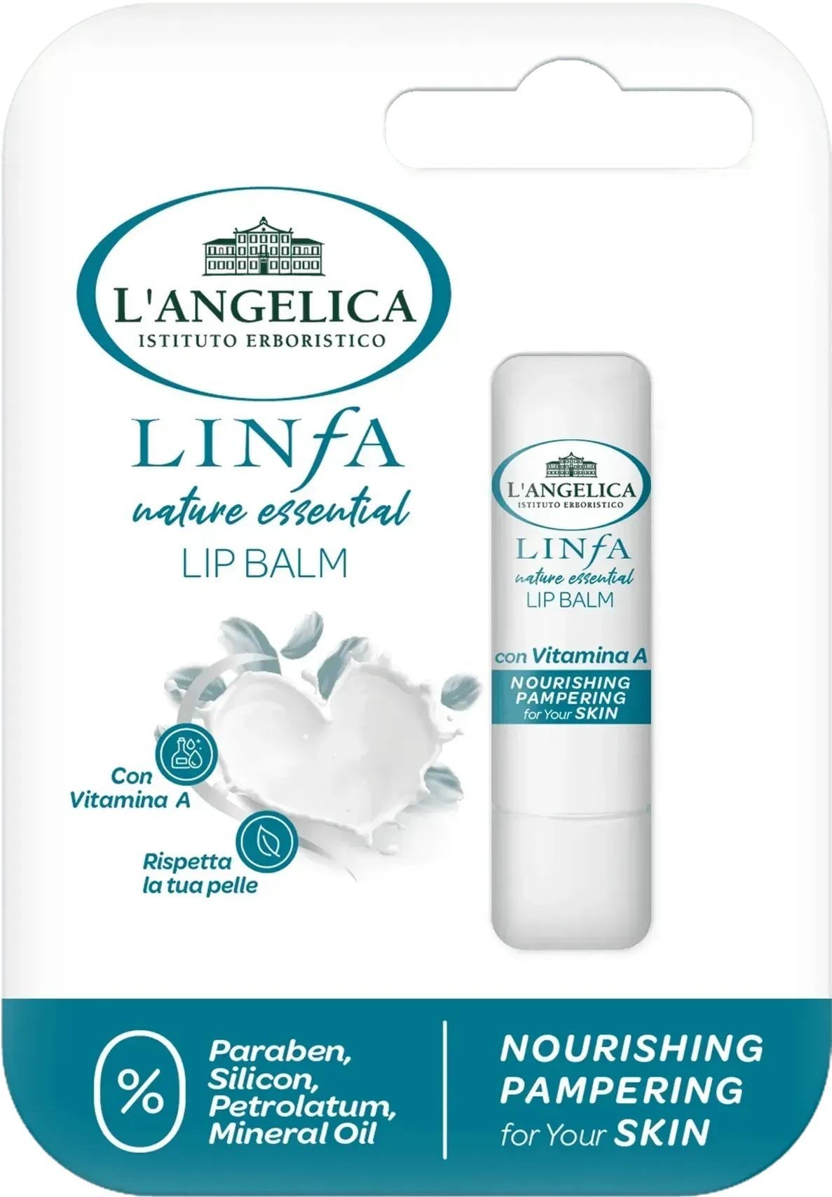L'ANGELICA Linfa Nature Essential Бальзам для губ, 4,8 г
