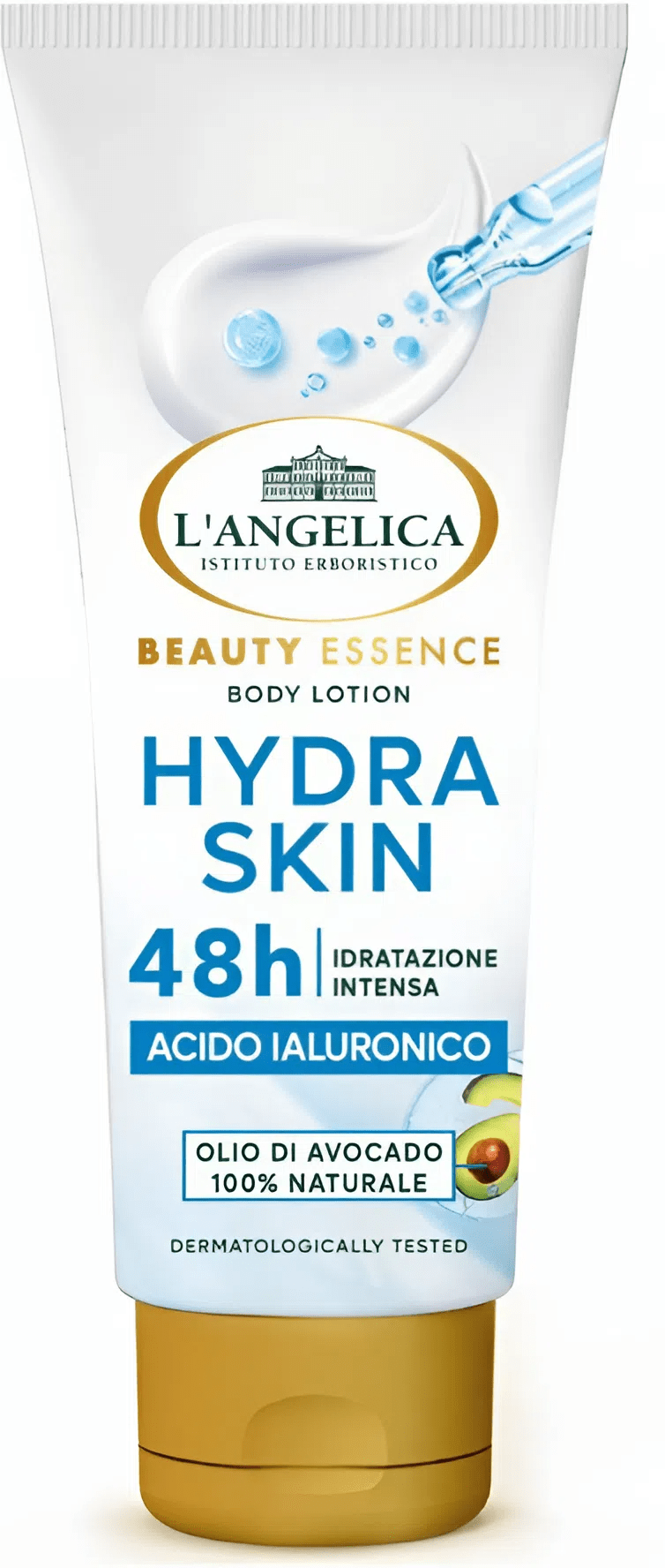 L'ANGELICA Beauty Essence Лосьйон для тіла з гіалуроновою кислотою та екстрактом авокадо, 250 мл