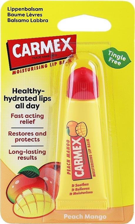 Бальзам для губ в тубі Carmex Манго та Персик Peach&Mango, 10 г 3