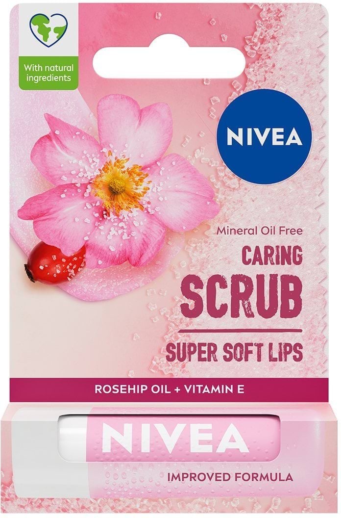 Скраб-бальзам для губ NIVEA з олією шипшини 4.8 г