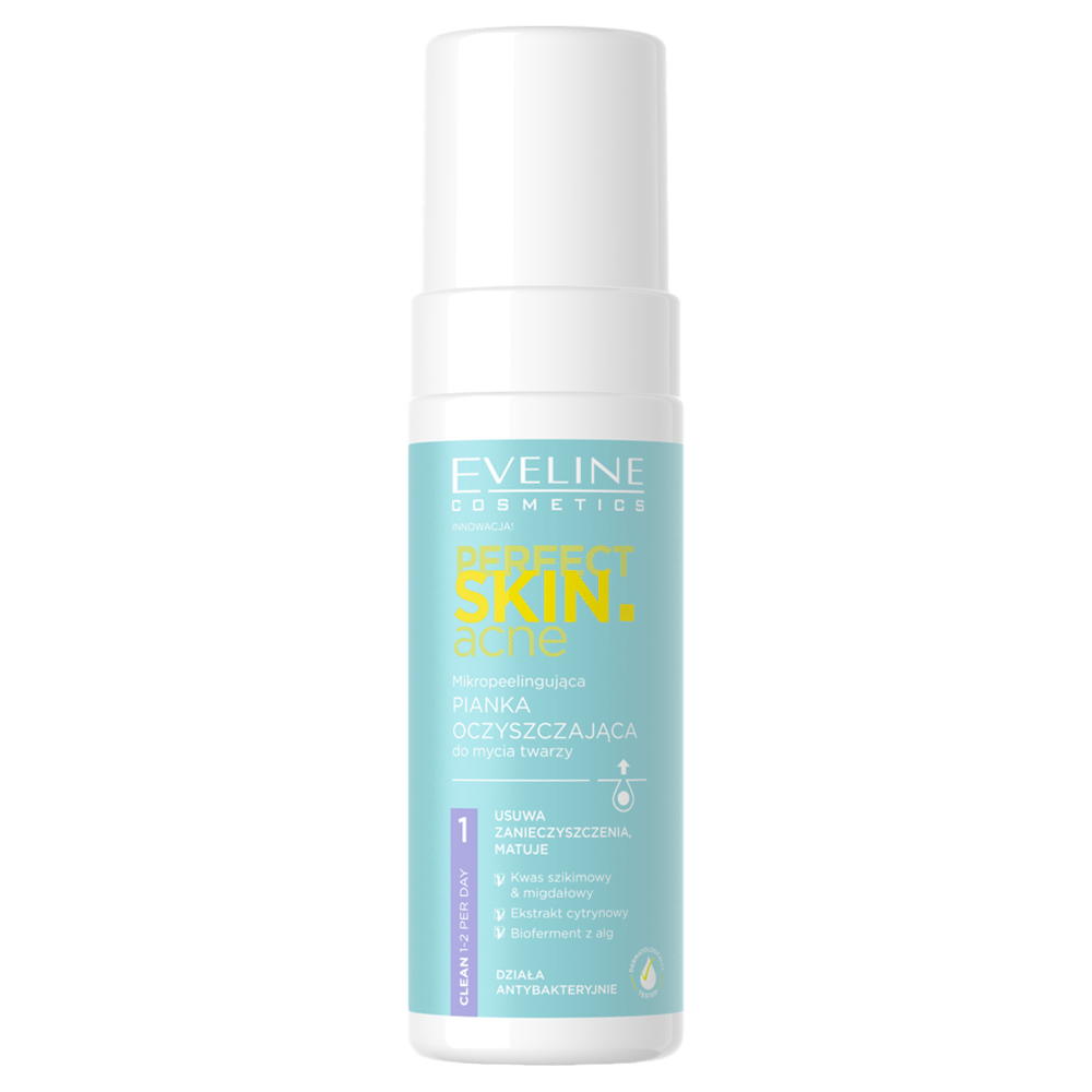 Пінка-пілінг для вмивання Eveline Perfect skin acne 150 мл