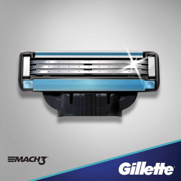 Станок для бритья мужской (бритва) Gillette Mach3 с 2 сменными картриджами 1 шт. фото 3