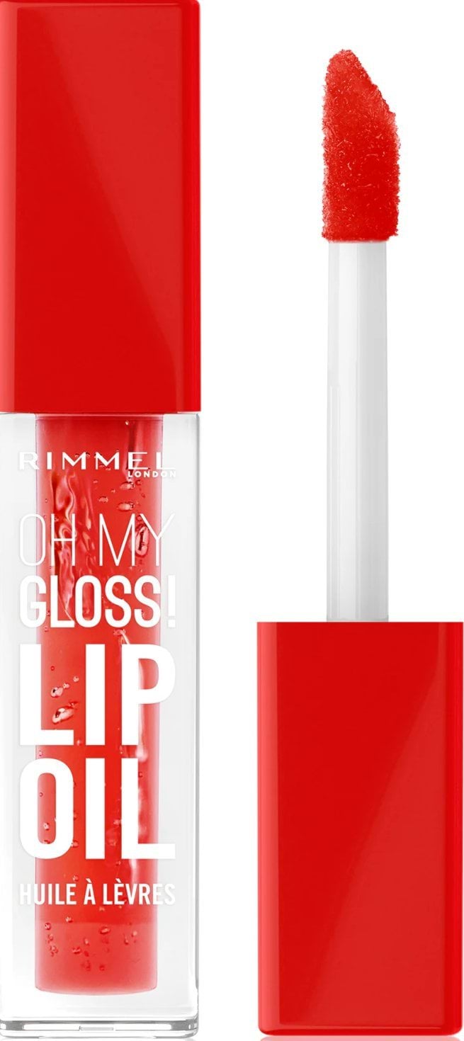 Олія для губ RIMMEL Oh My Gloss Lip Oil відтінок 004 Vivid Red 4.5 мл фото 7