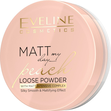 Пудра для лица Eveline Cosmetics Matt My Day Loose Powder Peach 6 г фото 1