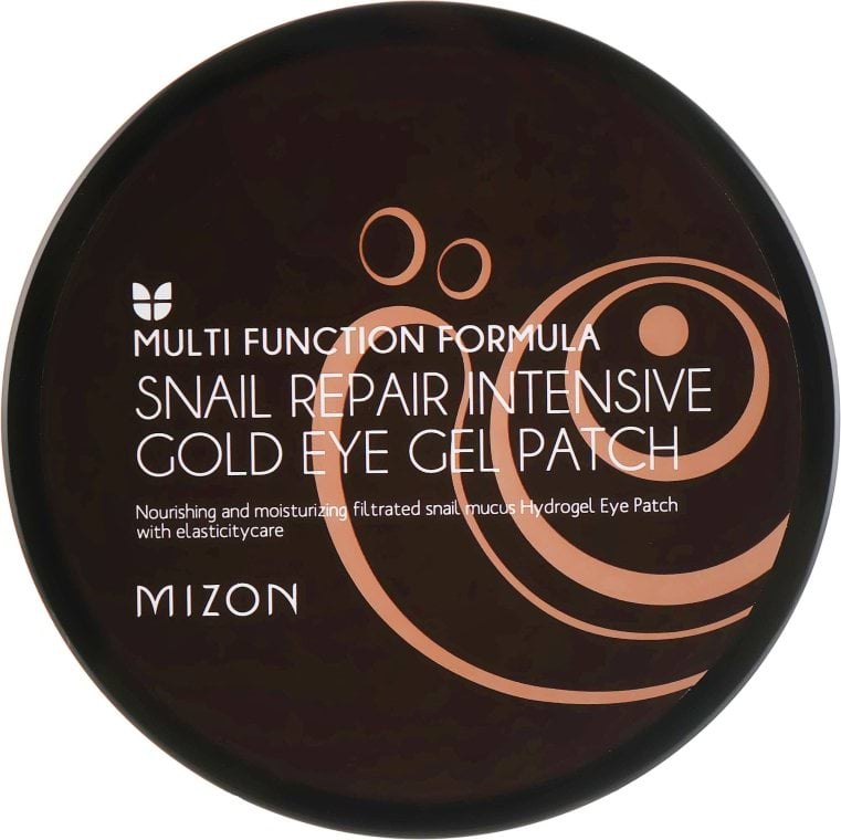Патчи под глаза MIZON Snail Repair Intensive Gold Eye Gel Patch гидрогелевые с улиточным муцином и коллоидным золотом 60 шт.