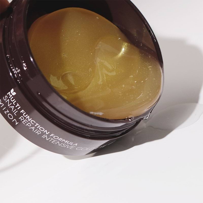 Патчи под глаза MIZON Snail Repair Intensive Gold Eye Gel Patch гидрогелевые с улиточным муцином и коллоидным золотом 60 шт. фото 7