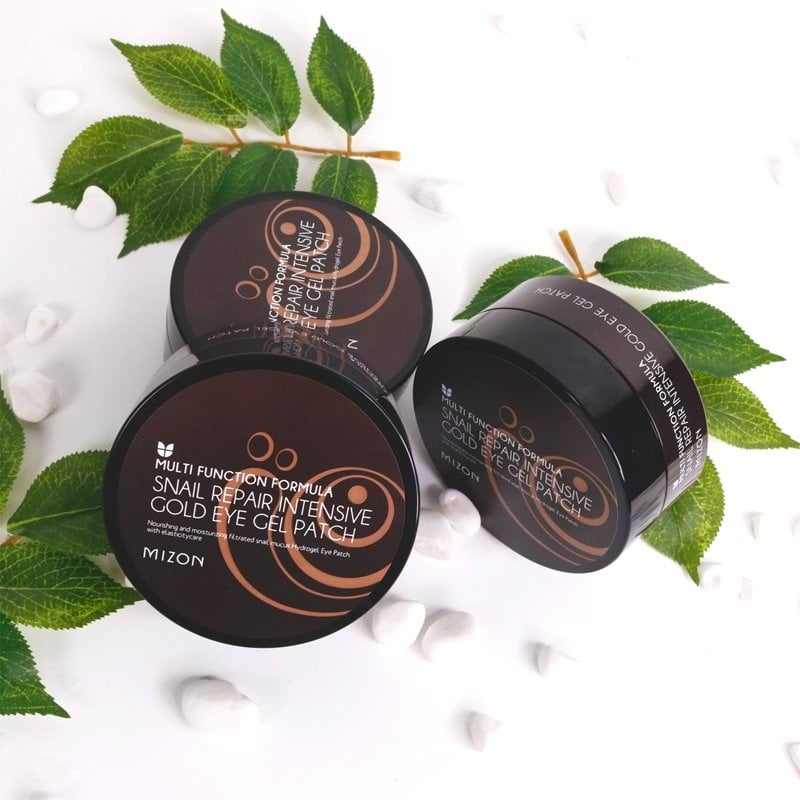 Патчи под глаза MIZON Snail Repair Intensive Gold Eye Gel Patch гидрогелевые с улиточным муцином и коллоидным золотом 60 шт. фото 8