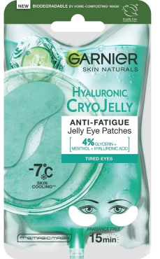 Патчи-желе под глаза Garnier Hyaluronic Cryo Jelly с эффектом охлаждения и увлажнения 27 г фото 6