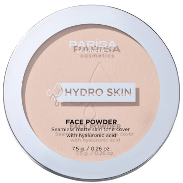 Пудра для обличчя PARISA Cosmetics Hydro Skin Face Powder з гіалуроновою кислотою відтінок 01 Neutral Porcelain 7.5 г