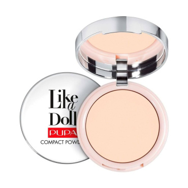 Пудра для лица Pupa Like a Doll Compact Powder SPF 15 компактная оттенок 01 Porcelain 10 г