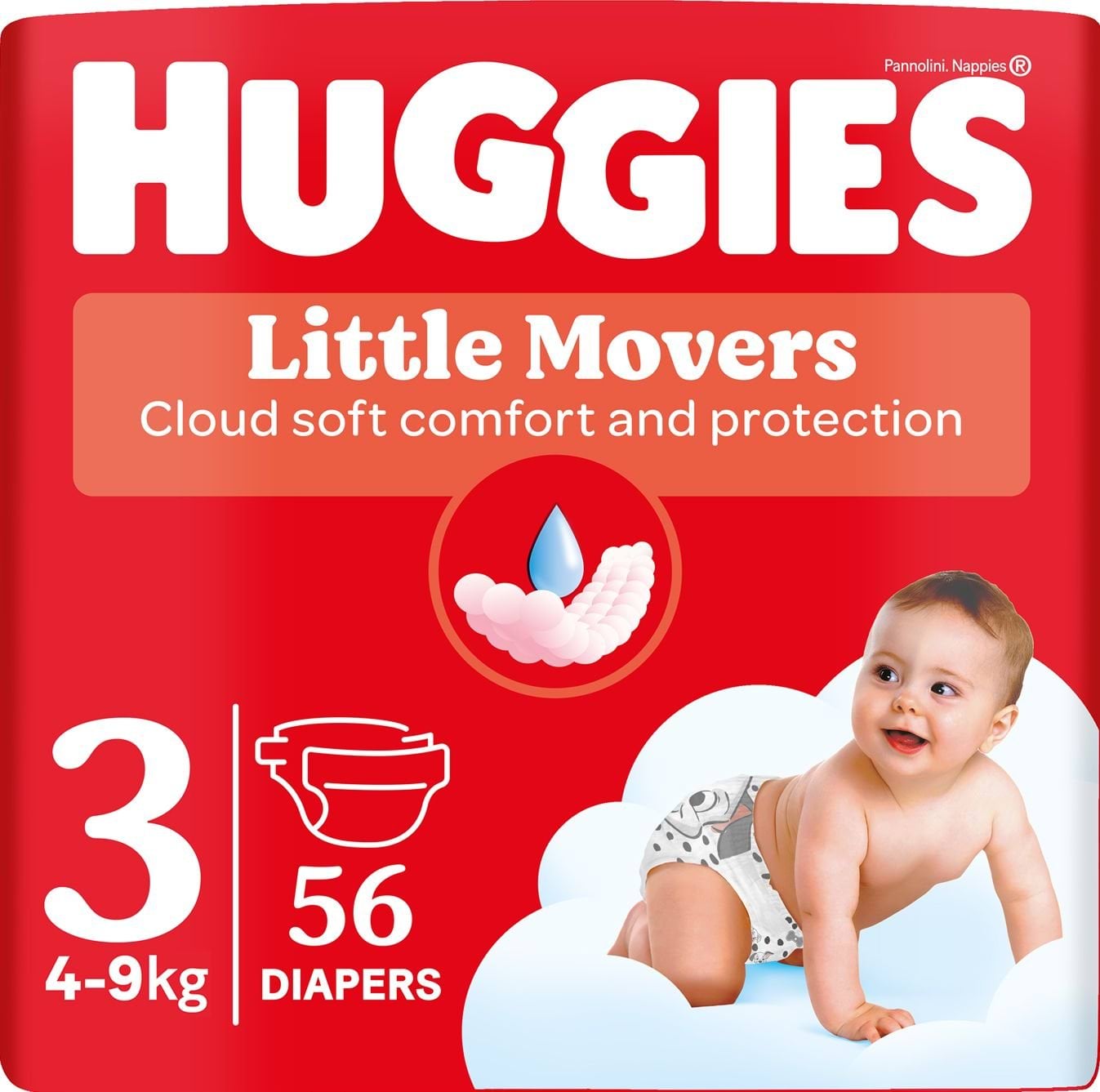 Підгузки Huggies Little Movers 3 р 56 шт.