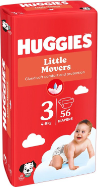 Підгузки Huggies Little Movers 3 р 56 шт.