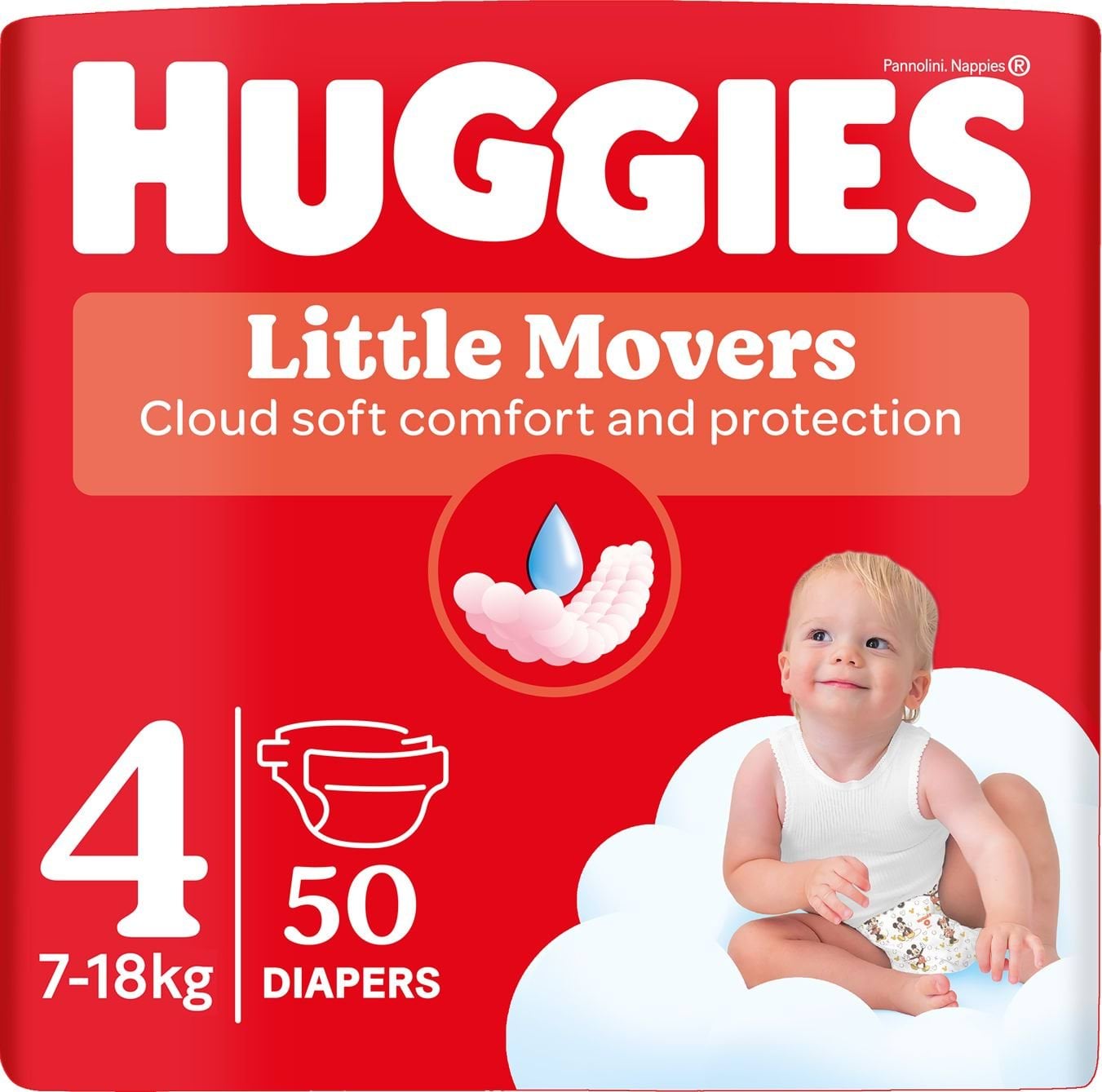 Підгузки Huggies Little Movers 4 р 50 шт.