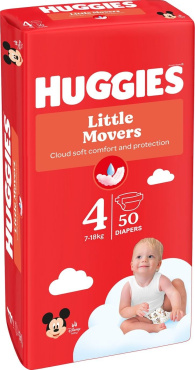 Підгузки Huggies Little Movers 4 р 50 шт.