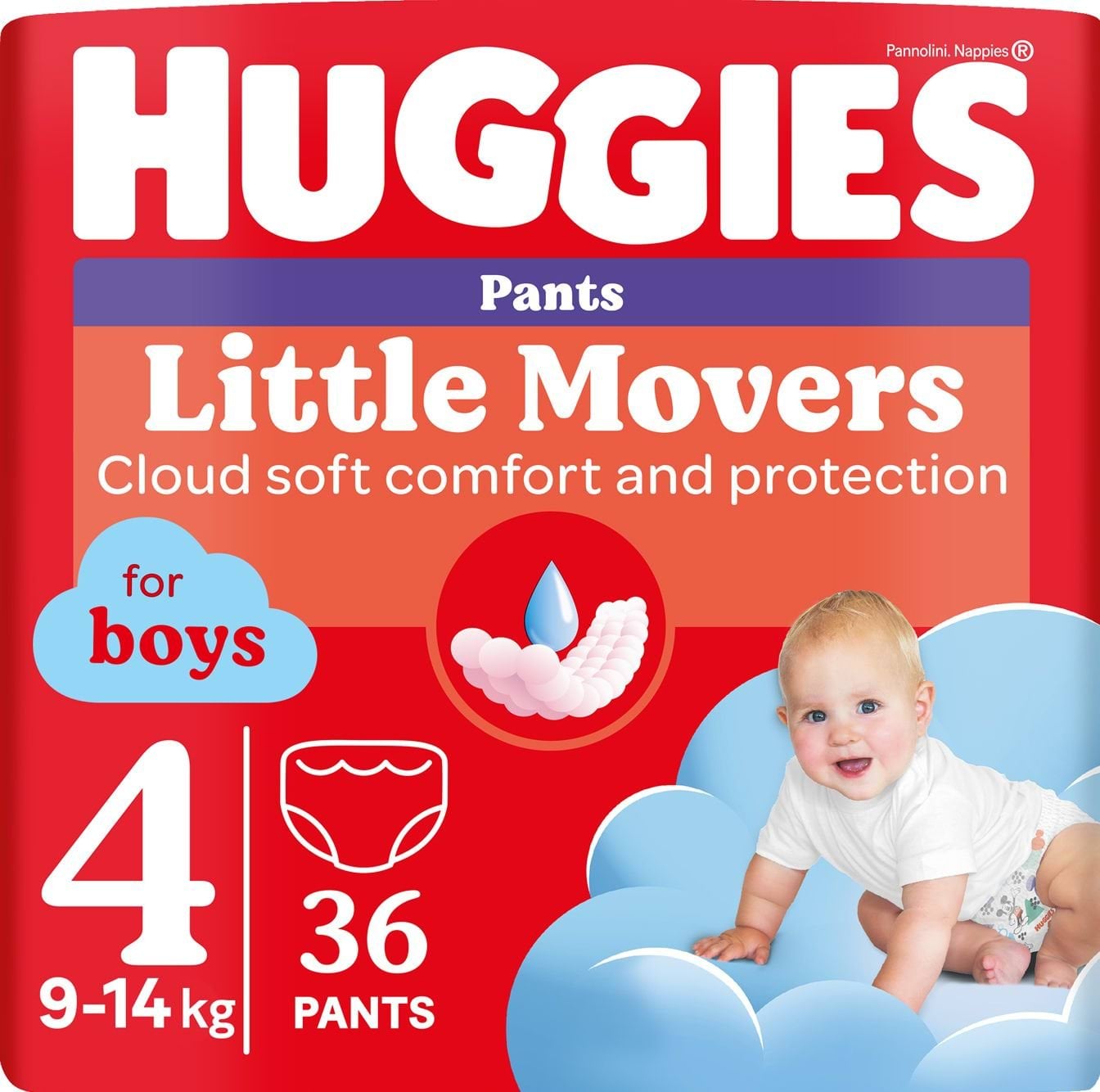 Трусики для хлопчиків Huggies Pants 4 р 36 шт.