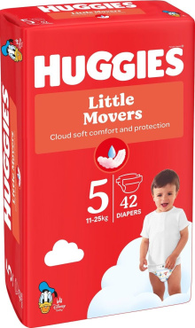 Підгузки Huggies Little Movers 5 р 42 шт. фото 2