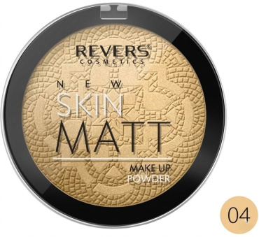 Пудра для обличчя REVERS Cosmetics New Skin Matt Make Up Powder матувальна відтінок 04, 9 г