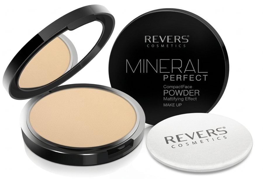 Пудра для обличчя REVERS Mineral Perfect Powder компактна пресована мінеральна відтінок 01, 8 г 3