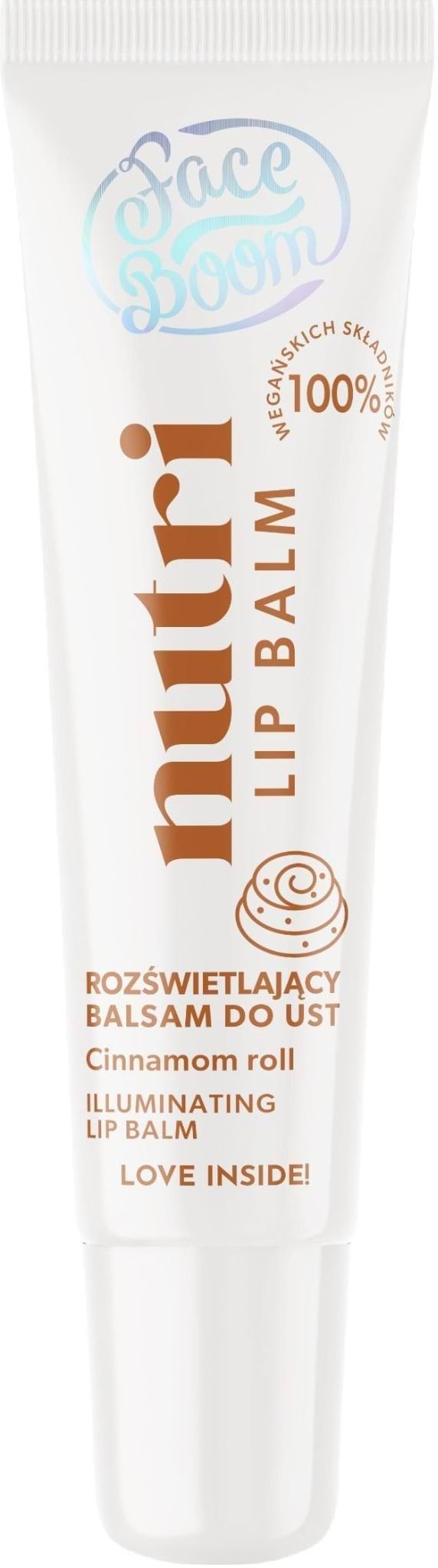 Face Boom бальзам д/губ освітлюючий Cinnamon Roll Nutri, 10г