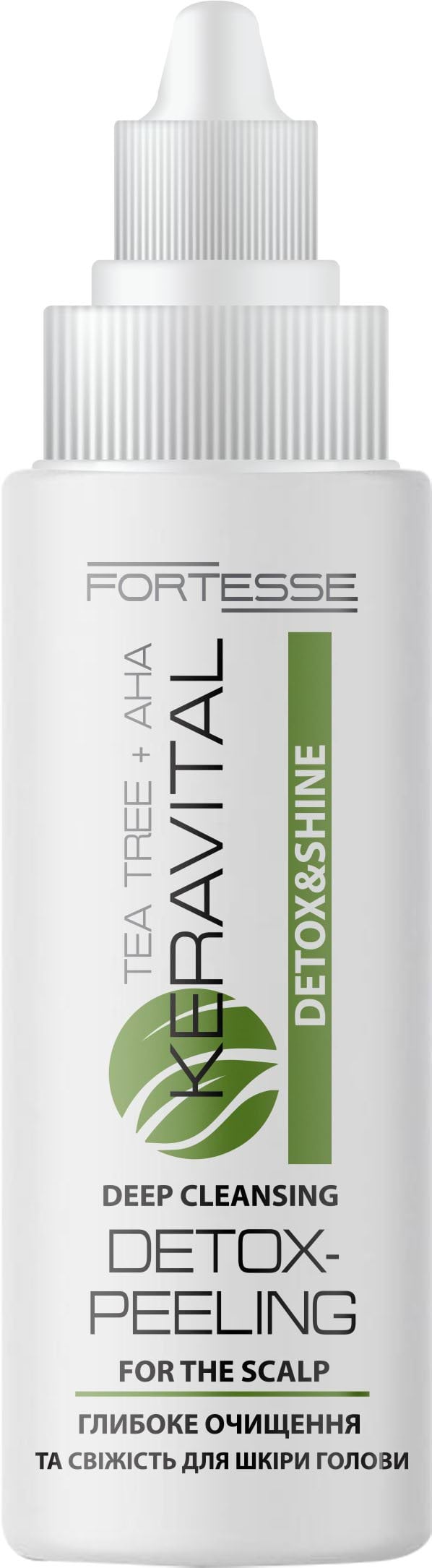 Детокс-пілінг Fortesse Professional Detox & Shine KeraVital Detox-Peeling з чайним деревом та AHA-кислотами 90 мл