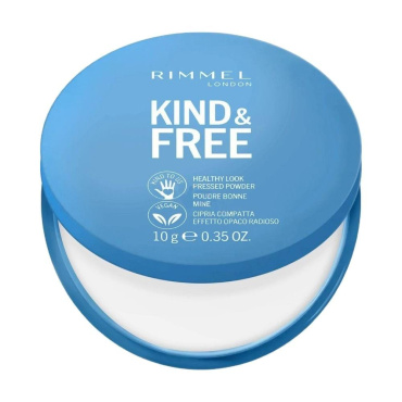 Пудра для обличчя RIMMEL Kind & Free Pressed Powder компактна відтінок 01 Translucent 10 г фото 2