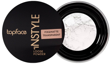 Пудра TopFace Instyle Perfective Loose Powder рассыпчатая оттенок 101 Fix & Matte Transparent 10 г фото 8