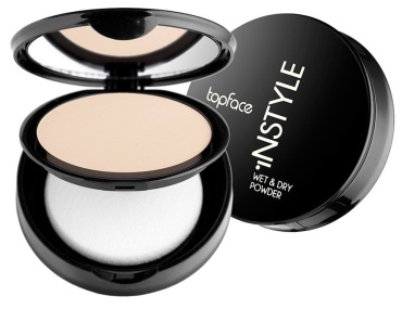 Пудра TopFace Instyle Wet & Dry Powder компактная оттенок 002, 10 г
