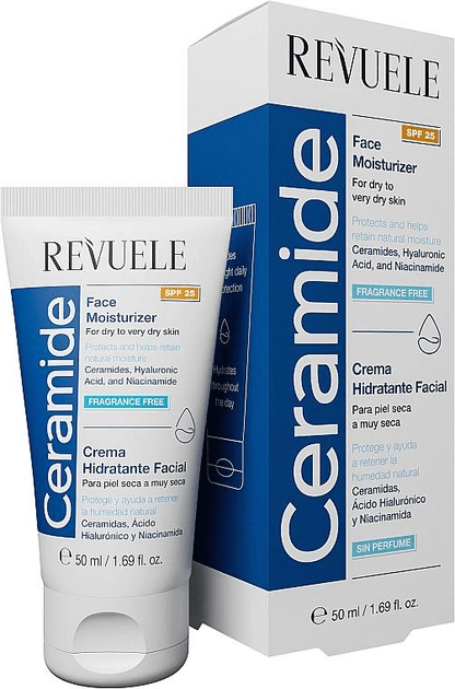Крем для обличчя Revuele Ceramide SPF 25 зволожувальний 50 мл