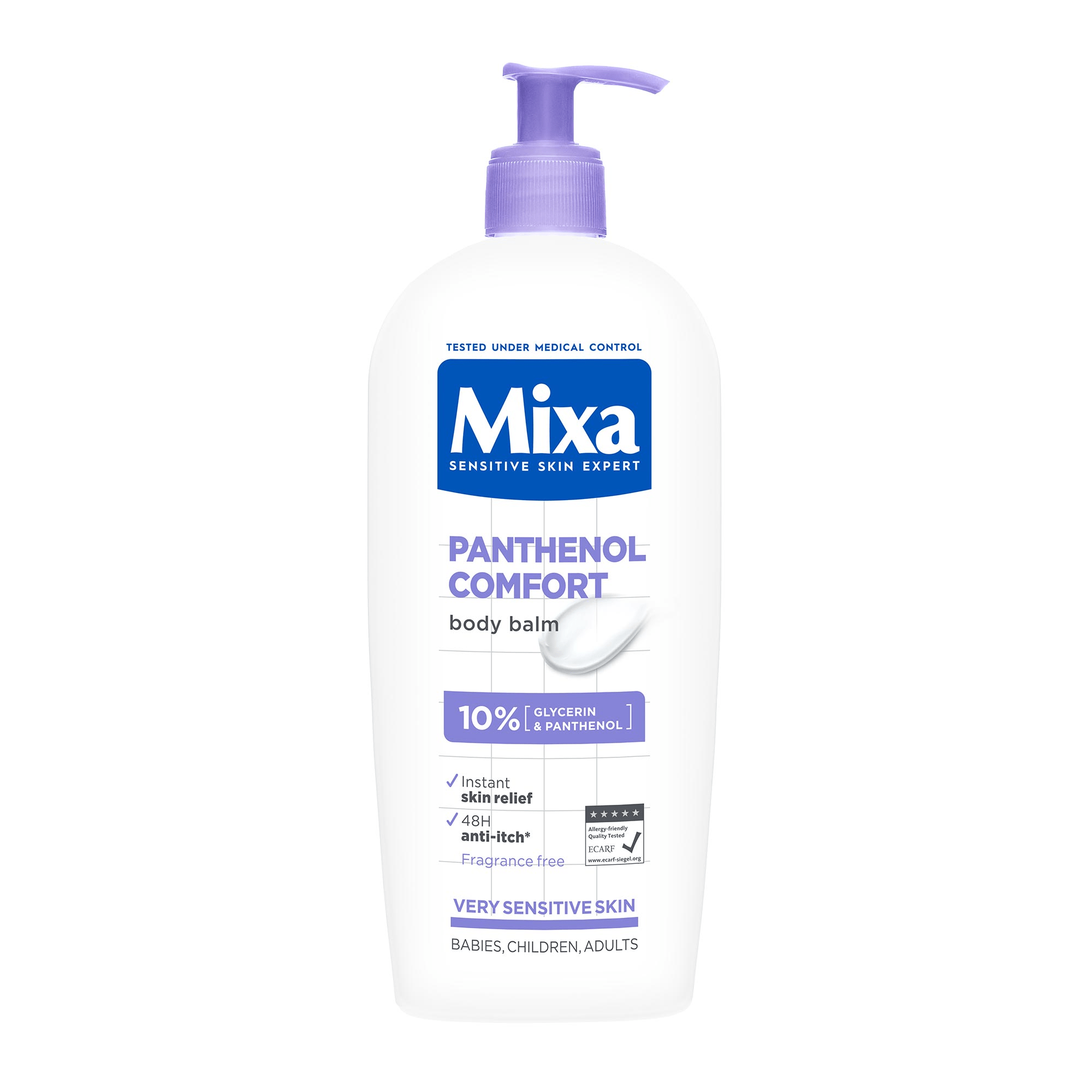 Крем Mixa Panthenol Comfort для чутливої шкіри обличчя, рук та тіла 400 мл