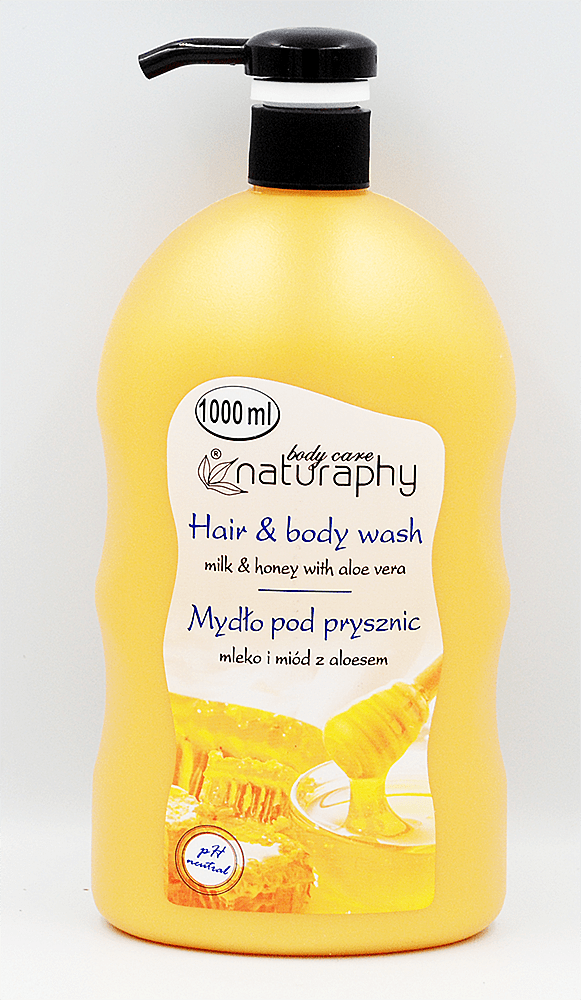 Naturaphy гель для душу Мед та молоко, 1000мл