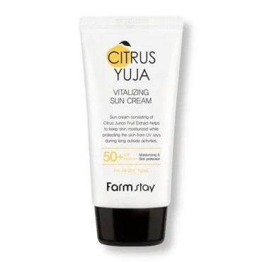 Крем для лица Farmstay Citrus Yuja Vitalizing Sun Cream SPF 50+, 70 мл фото 1
