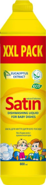 Средство для мытья детской посуды Satin natural balance жидкое 800 мл