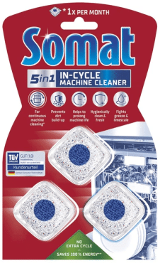 Таблетки Somat для догляду за посудомийною машиною 3 шт.