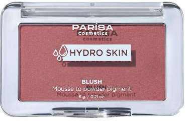 Рум'яна-мус PARISA Cosmetics Hydro Skin Blush Mousse To Powder Pigment відтінок 01 Soft Rosey 6 г