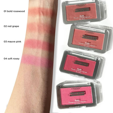 Рум'яна-мус PARISA Cosmetics Hydro Skin Blush Mousse To Powder Pigment відтінок 01 Soft Rosey 6 г фото 5