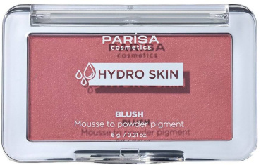 Рум'яна-мус PARISA Cosmetics Hydro Skin Blush Mousse To Powder Pigment відтінок 02 Red Grape 6 г фото 5