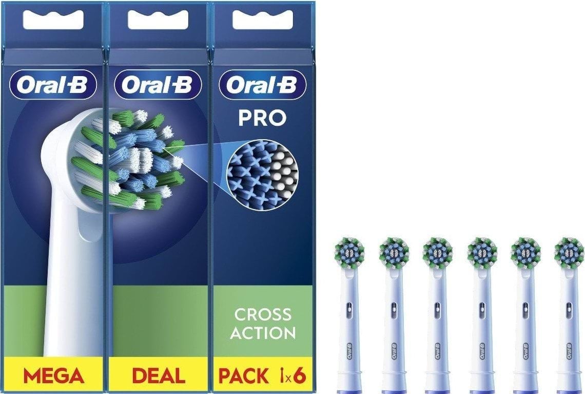 Насадки для електричної зубної щітки Oral-B Pro Cross Action 6 шт. 