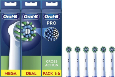 Насадки для електричної зубної щітки Oral-B Pro Cross Action 6 шт. 
