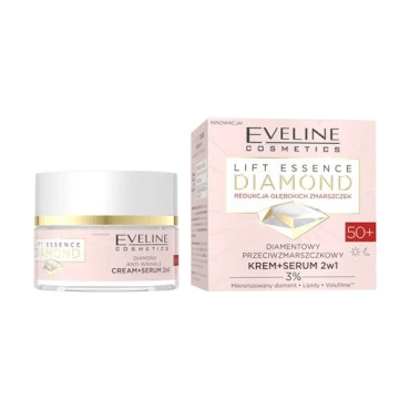 Крем-сироватка для обличчя Eveline Diamond Lift Essence 50+, 50 мл фото 1