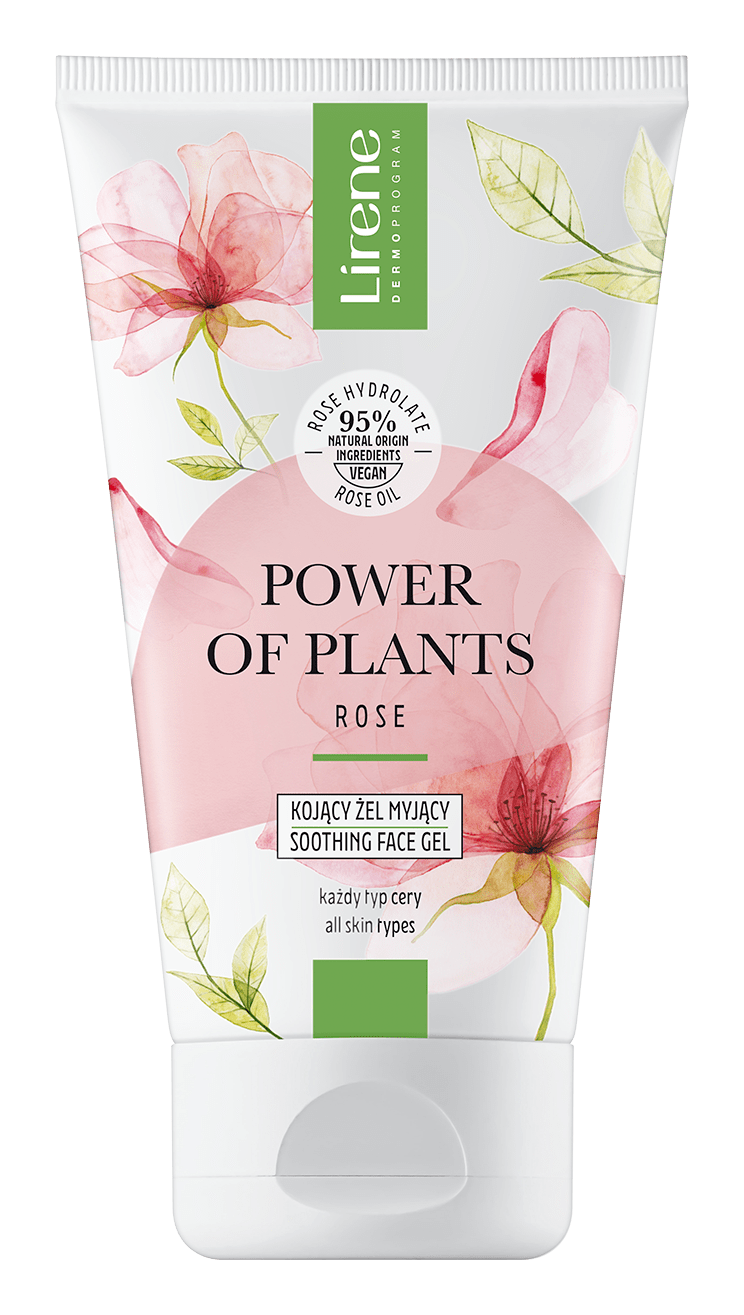 Гель для вмивання Lirene заспокійливий Троянда Power of Plants, 150мл фото 1